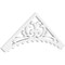Ekena Millwork Pitch Genova Architectural Grade PVC Gable Pediment, 36"W x 13 1/2"H x 1"P (9/12) GPP036X014X100GEN - alternate 1